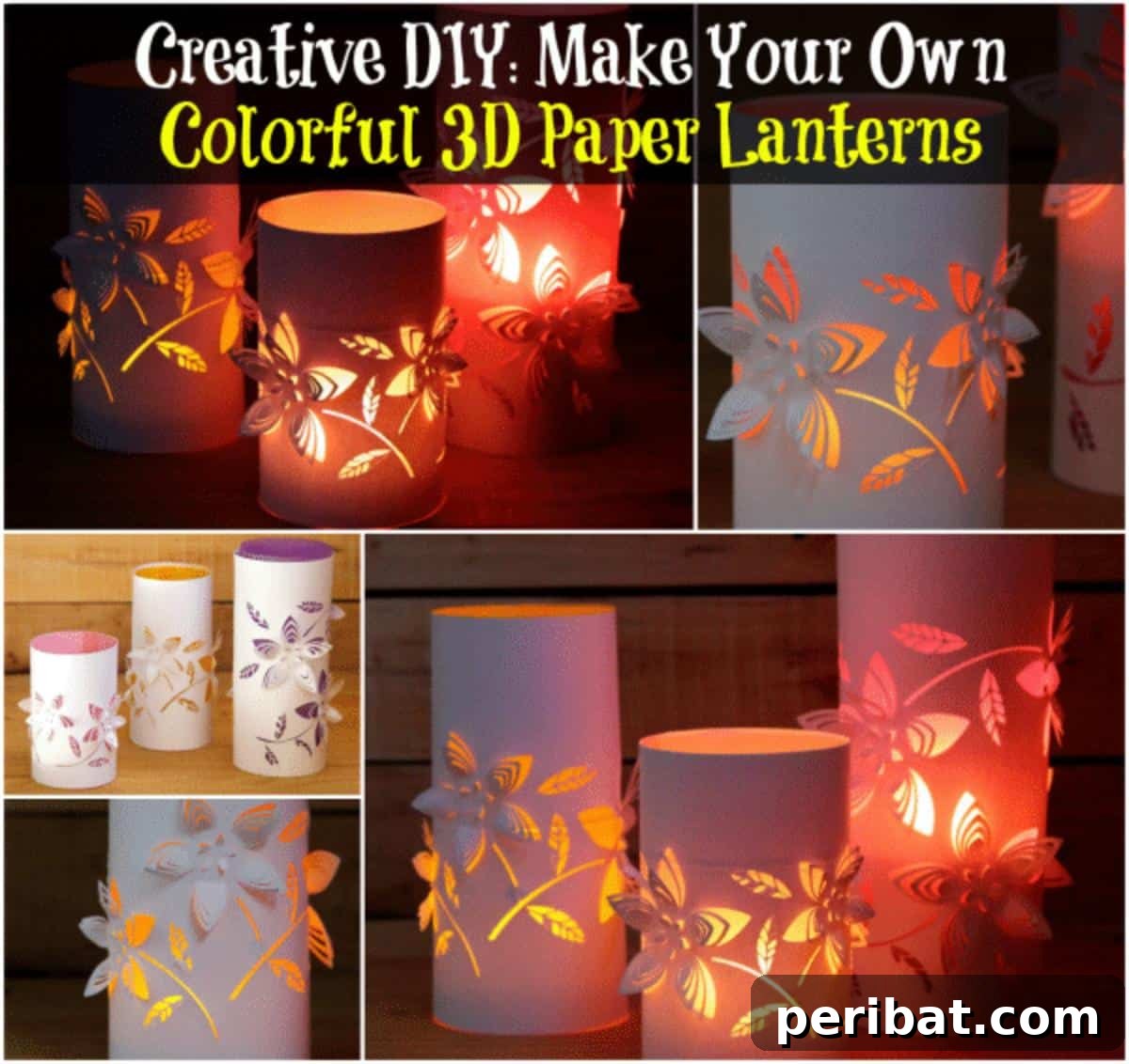 Creative DIY: Make Your Own Colorful 3D Paper Lanterns