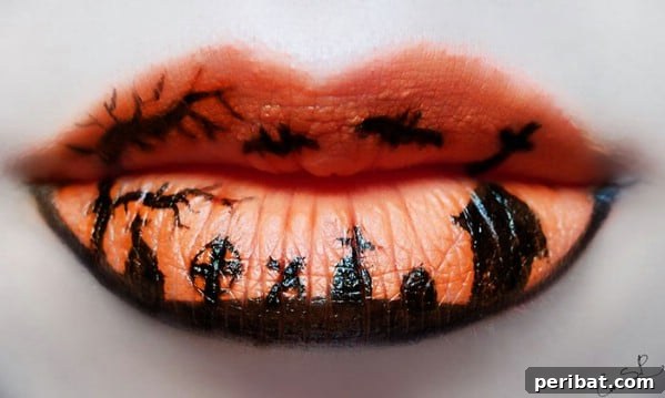 Fun Halloween Lip Art Creations