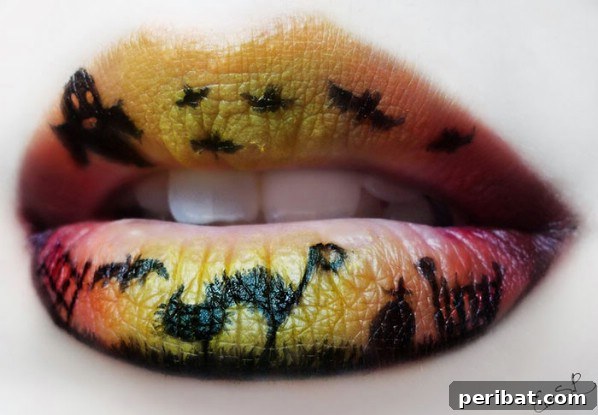 Artistic Halloween Lip Makeup