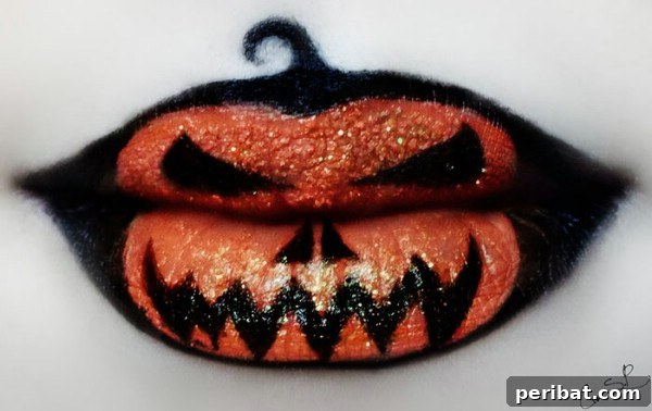 DIY Halloween Themed Lip Art