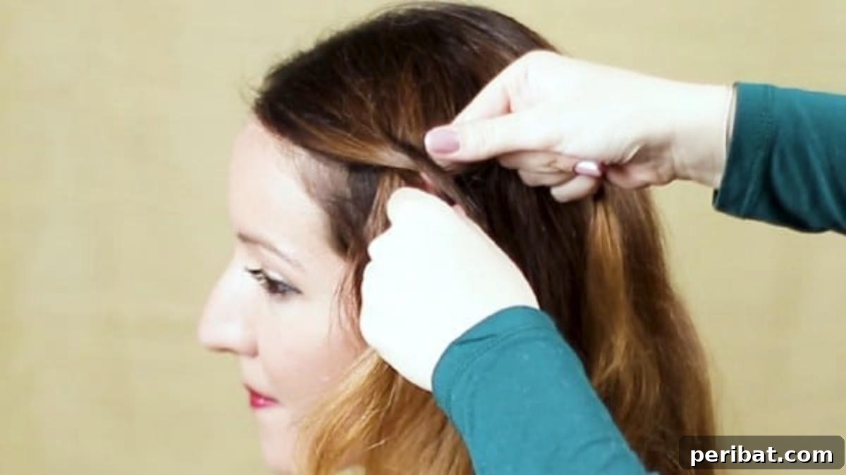 Elegant Side Braid Ponytail Tutorial for a Polished Look 5 Starting side braid
