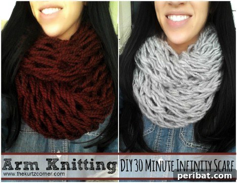 Cozy Comfort: 26 DIY Infinity Scarf Patterns and Free How-Tos 4 30-minute infinity scarf