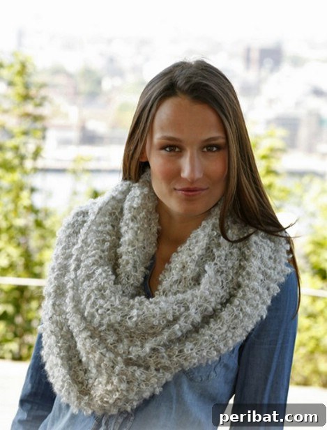 Cozy Comfort: 26 DIY Infinity Scarf Patterns and Free How-Tos 7 Cozy neck warmer