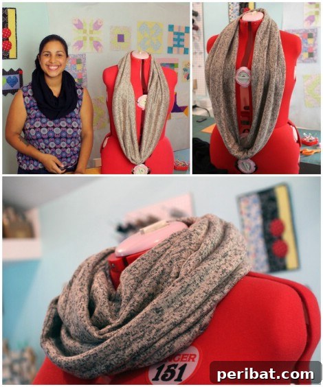 Cozy Comfort: 26 DIY Infinity Scarf Patterns and Free How-Tos 8 Simple and sophisticated