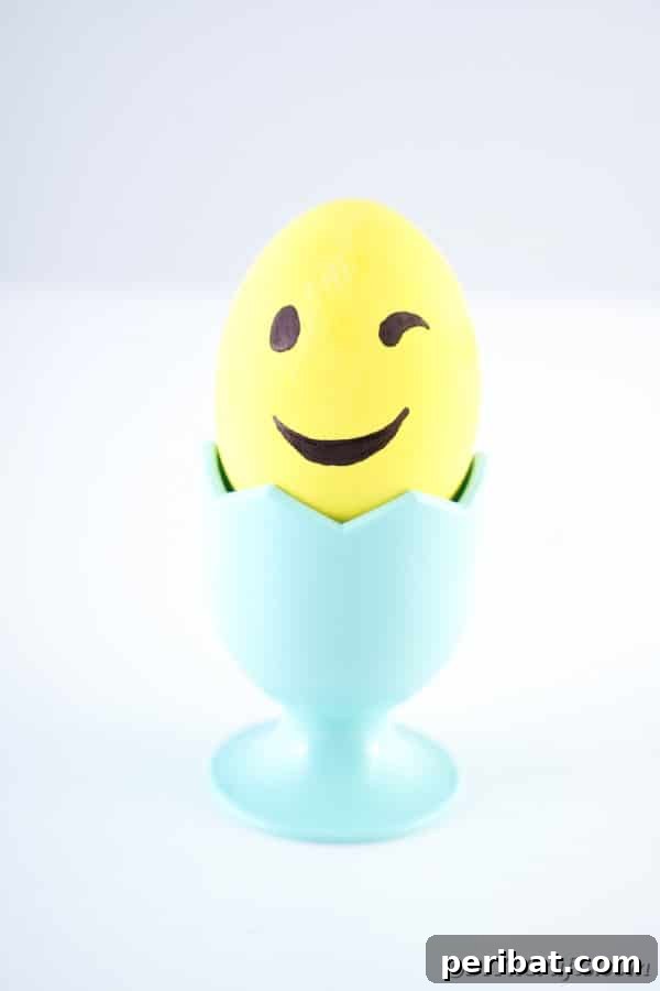 Winking Easter egg