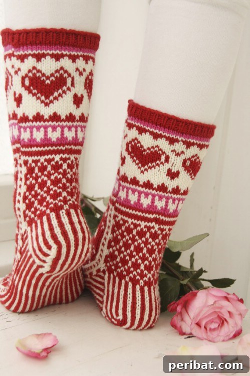Cozy Knitted Socks for Adults with Simple Pattern