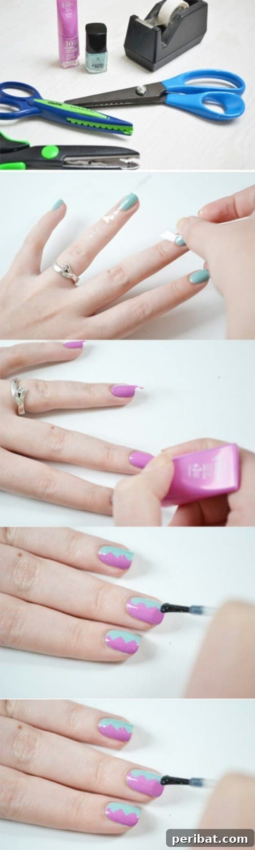 40 Ingenious DIY Nail Art Tricks For Salon Quality Manicures 12 Shearing Scissors as a Tool