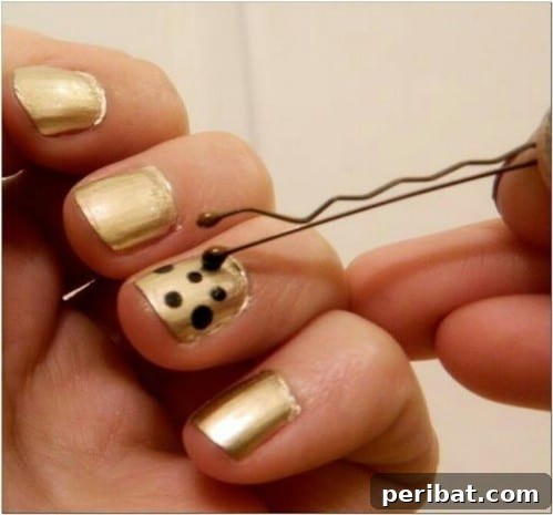 40 Ingenious DIY Nail Art Tricks For Salon Quality Manicures 21 Easy Large Polka Dots