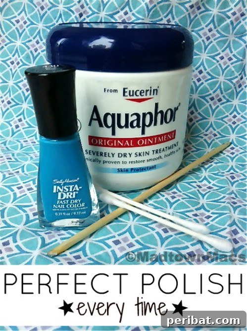 40 Ingenious DIY Nail Art Tricks For Salon Quality Manicures 33 Vaseline Clean-Up