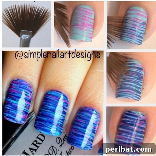 40 Ingenious DIY Nail Art Tricks For Salon Quality Manicures 7 Thin Stripy Nails