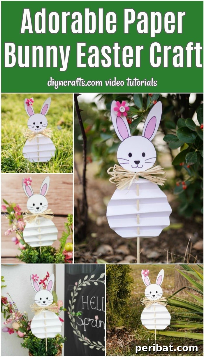 Small image of a paper bunny for Pinterest sharing