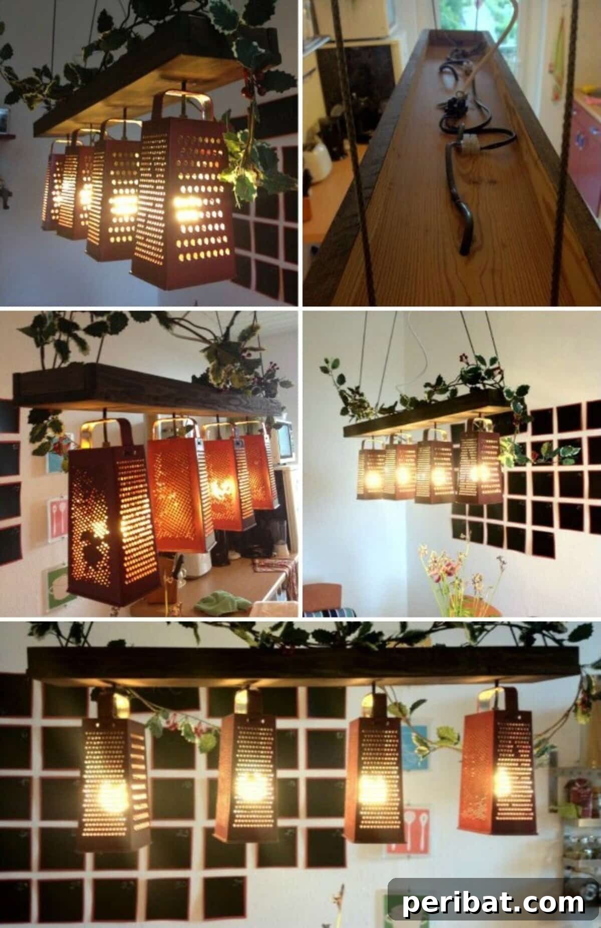 DIY Brilliance: Create Stunning Lamps and Chandeliers 12 Cheese Grater Lamps