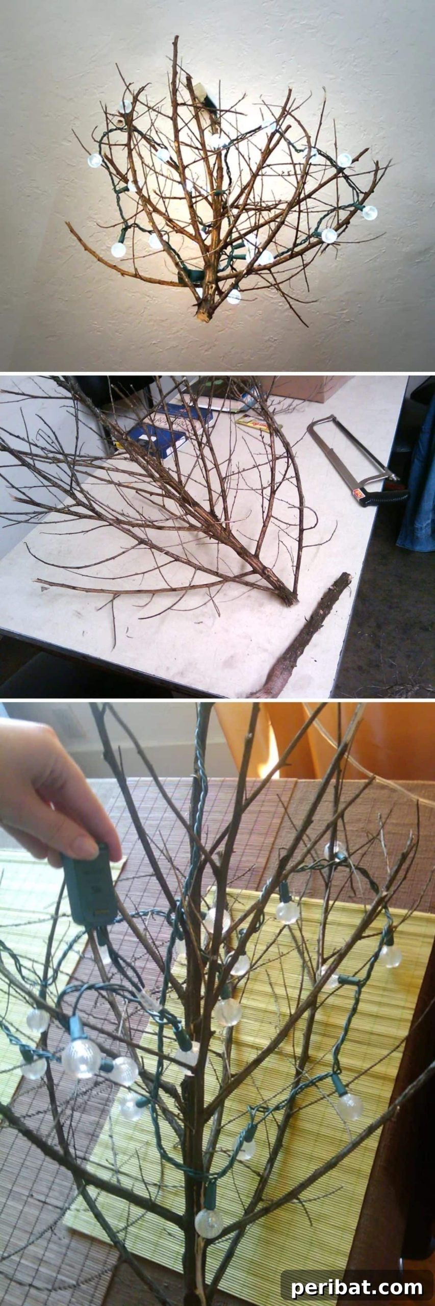 DIY Brilliance: Create Stunning Lamps and Chandeliers 17 Tree Branch Chandelier