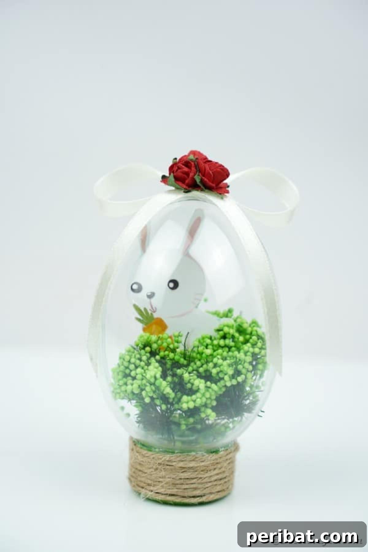 Adorable Easter Bunny Egg Craft Printable 16 Bunny in egg easter craft on white surface
