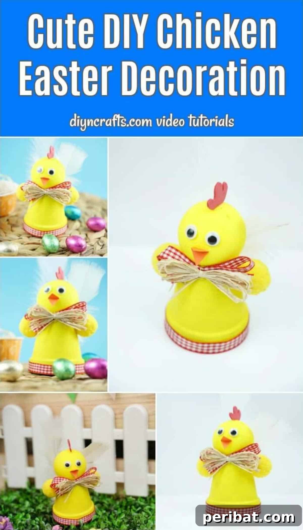 Whimsical Upcycled Hen Planter for Easter Decor 2 Chicken Easter decoration collage - Upcycled Planter Chicken