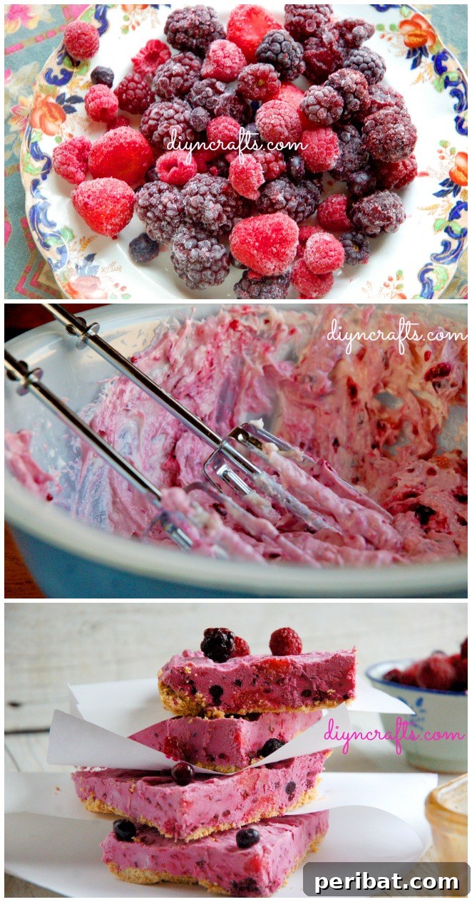 Easy No-Bake Mixed Berry Graham Bars 2 Delicious Four Berry No Bake Graham Cracker Bars Recipe