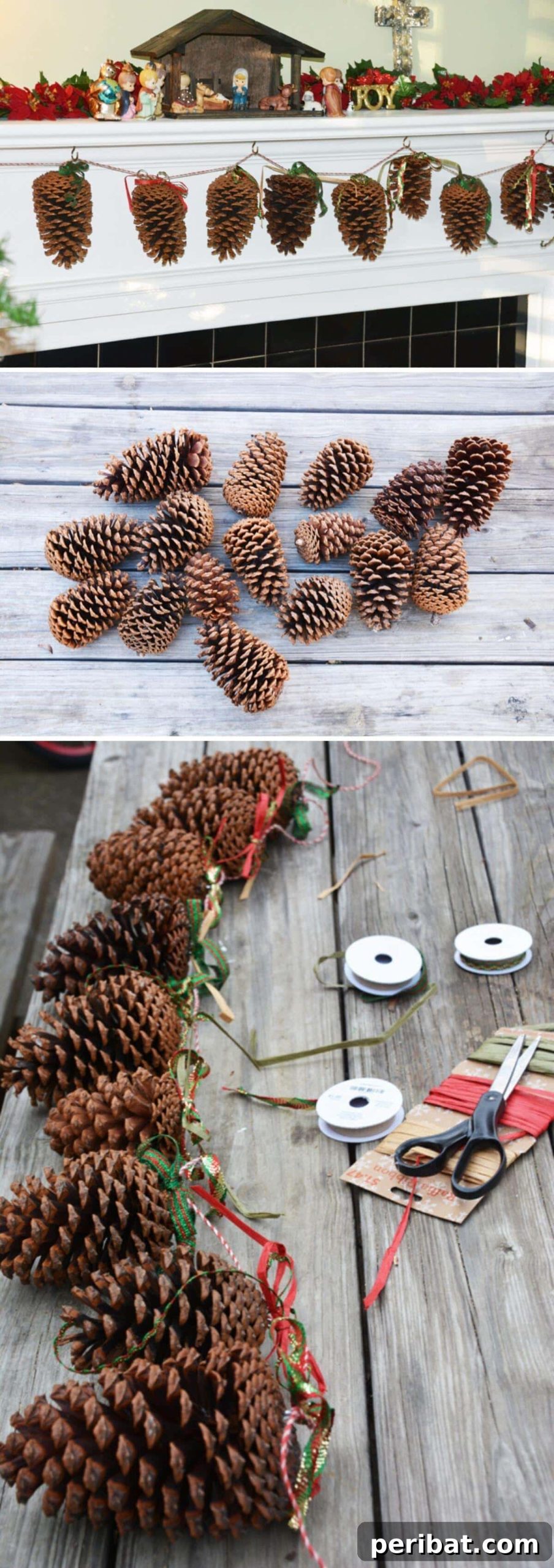 From Forest to Festive: Creative Pinecone Holiday Decor 11 Pinecone garland