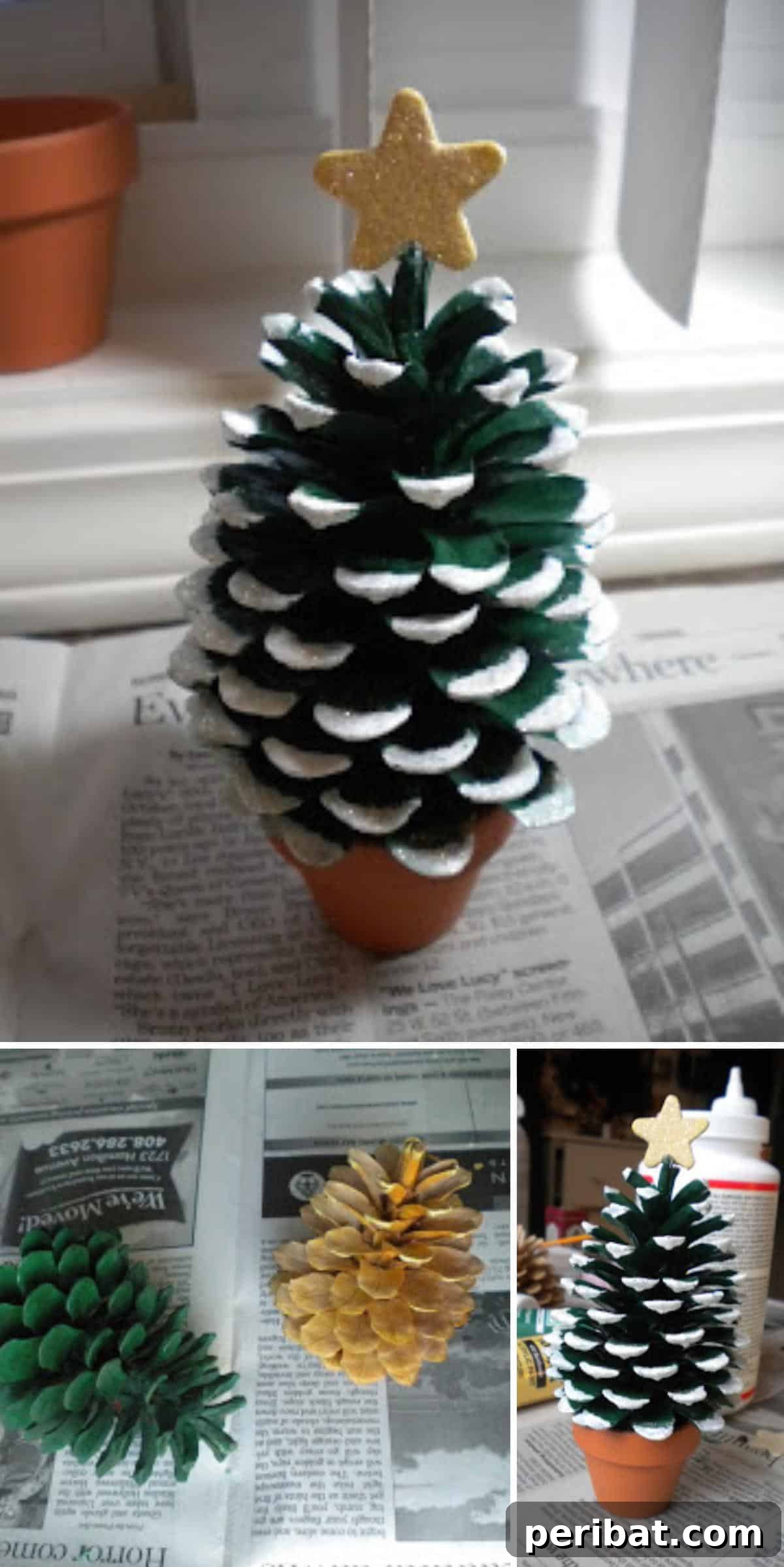 From Forest to Festive: Creative Pinecone Holiday Decor 5 Pinecone Mini Christmas Tree