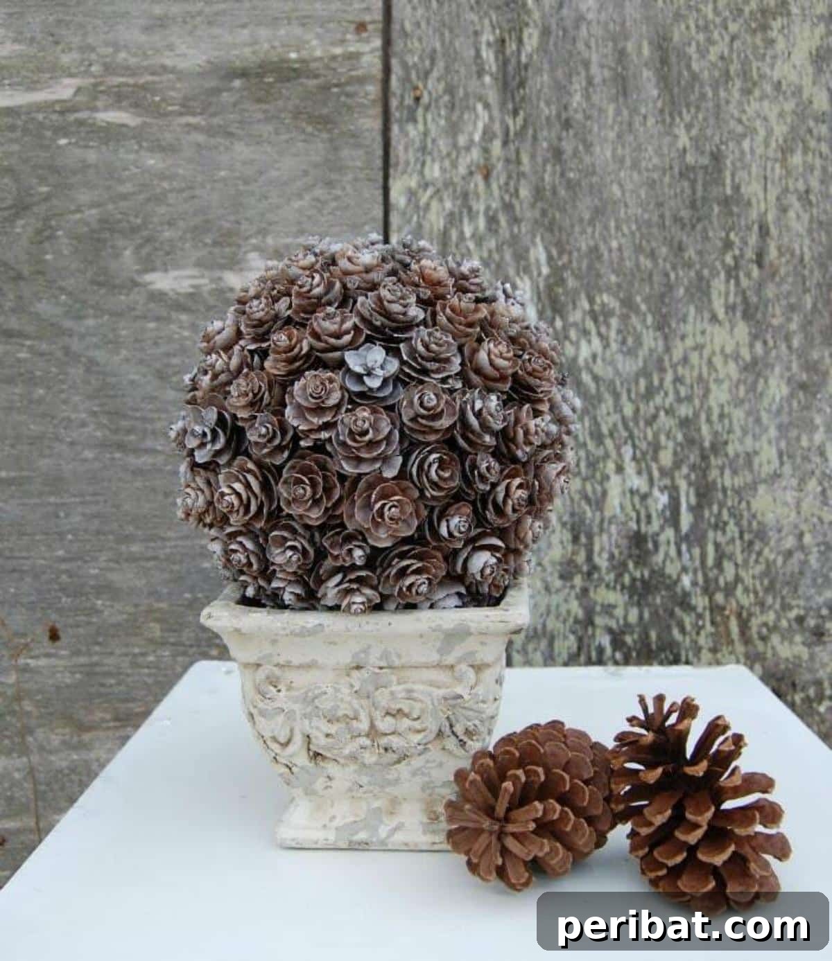 From Forest to Festive: Creative Pinecone Holiday Decor 8 Pinecone topiary