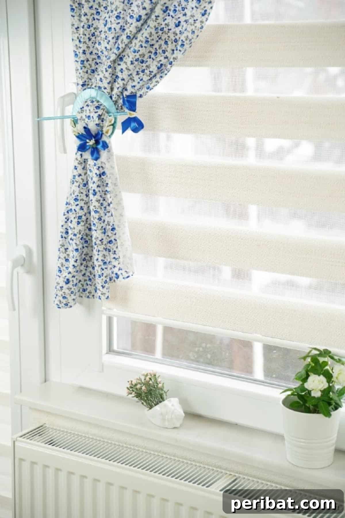 Shimmering Disc Curtain Tie-Backs 3 CD curtain holder on floral curtain