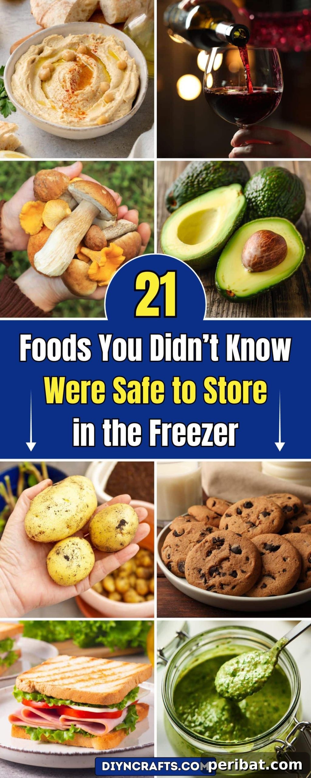 A diverse collection of foods, including fruits, vegetables, baked goods, and dairy, symbolizing items safe to store in the freezer, helping to prevent food waste.