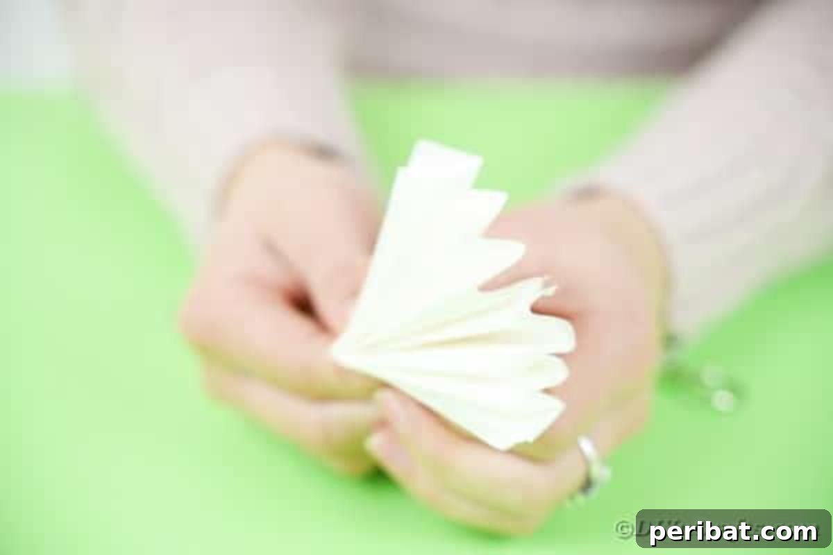 Folding fan in half