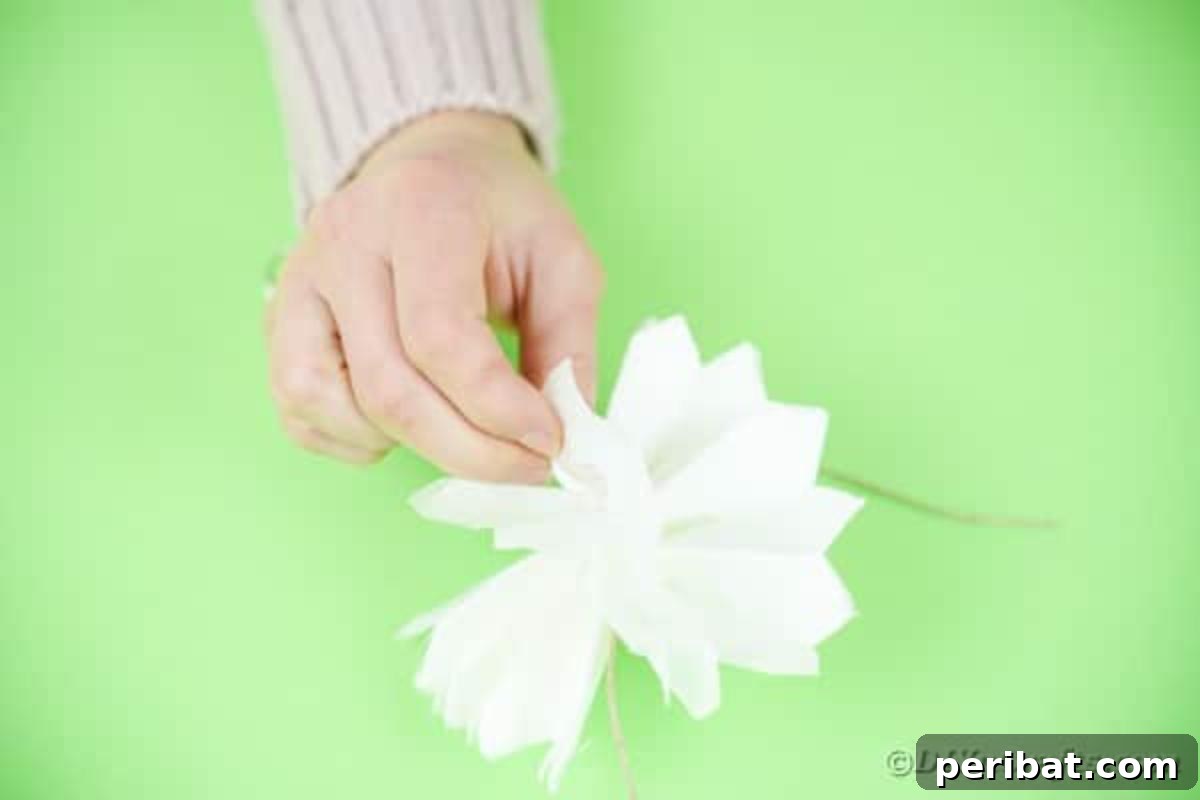 Fluffing paper