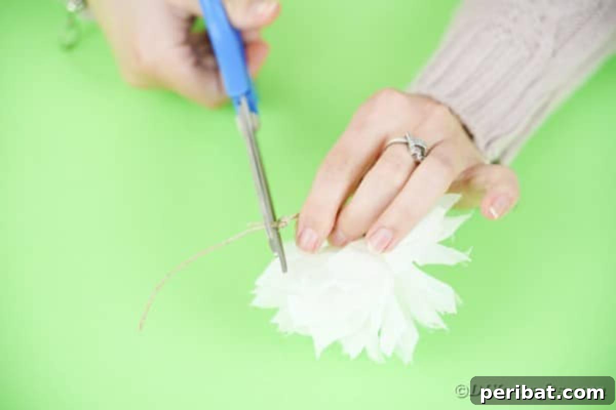 Fluffing paper ball