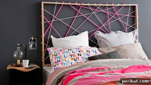 Rope Chic: Stylish Projects for a Beautiful Life 20 DIY Rope Design Headboard resembling a Dream Catcher