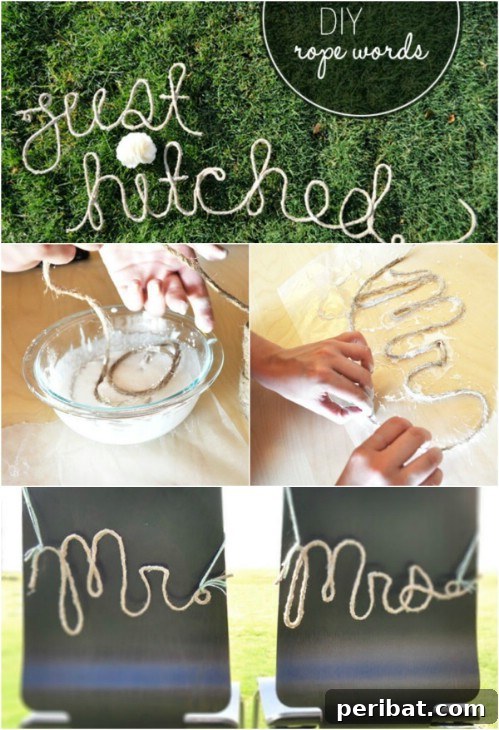 Rope Chic: Stylish Projects for a Beautiful Life 5 DIY Rope Signs and Wording for Home Decor