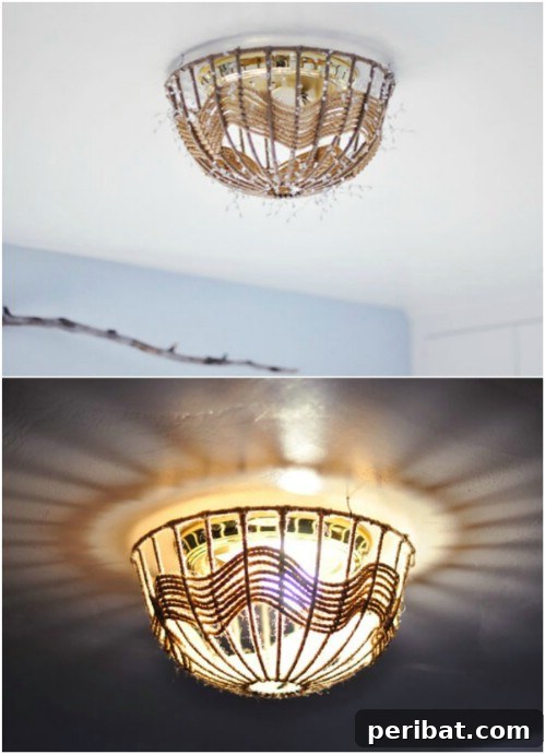 Rope Chic: Stylish Projects for a Beautiful Life 6 DIY Rope Pendant Light Fixture