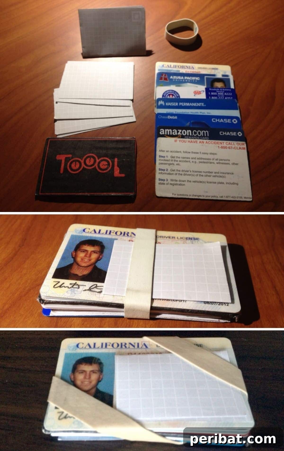 15 Smart Rubber Band Tricks for an Easier Everyday 13 Cash and cards bundled together with a rubber band, acting as a minimalist wallet