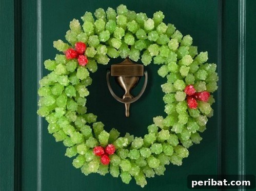 33 Festive Christmas Wreaths: Surprisingly Simple DIY Projects 18 DIY Marshmallow Christmas Wreath Idea