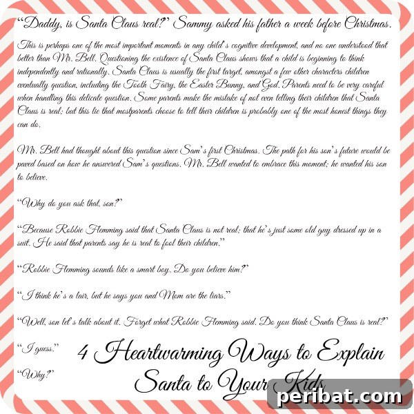 Illustration from Jonathan Ryan Vassallo's story, depicting a father and son discussing the meaning of Santa Claus.