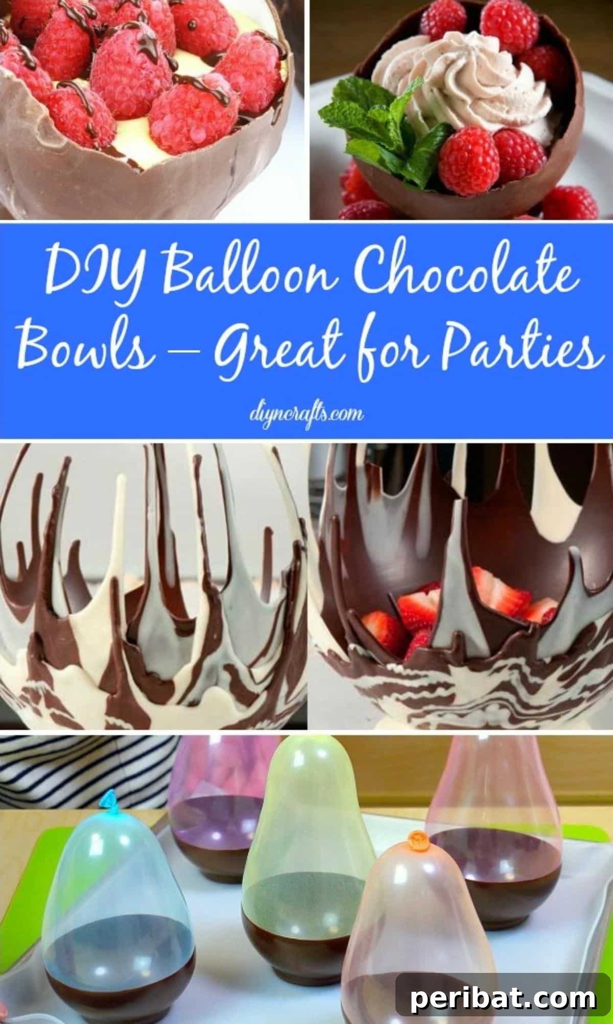 Adorable Button Bowls: DIY Decor to Delight Guests 3 Learn how to make DIY Balloon Chocolate Bowls, a fun and delicious treat perfect for any party or special occasion.