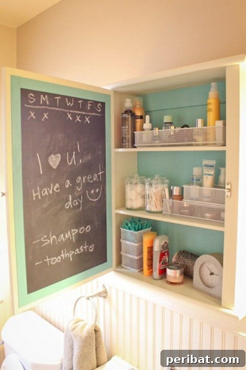 Make use of inside cabinet drawers.
