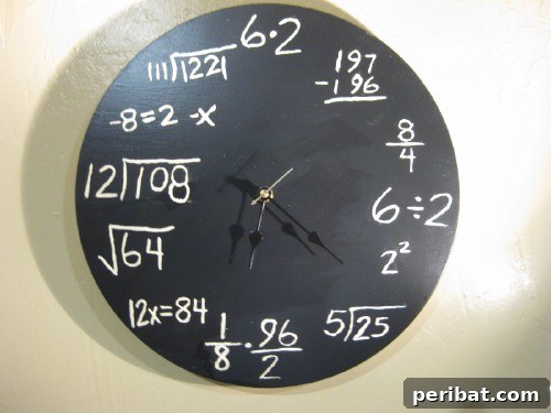 Customized wall clock.