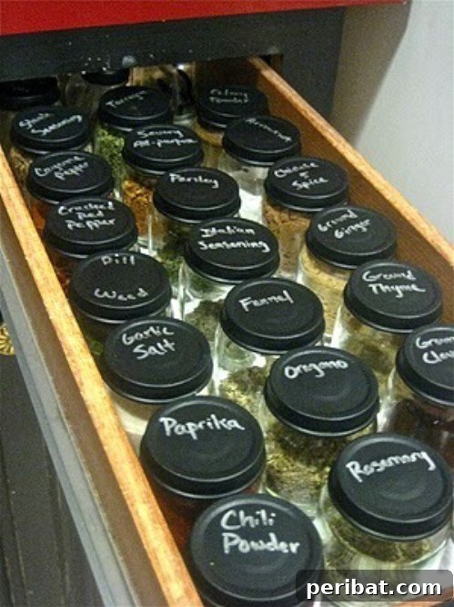 Label the tops of jars.