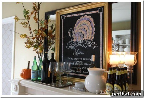 Get seasonal with chalkboard art.