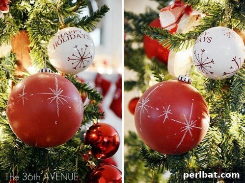 More chalkboard tree ornaments.