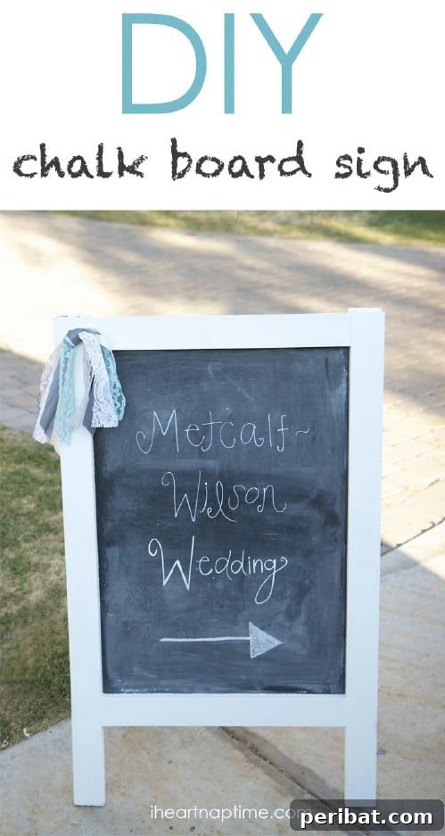 Chalkboard sign