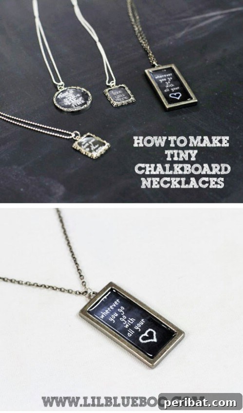 Chalkboard pendants.