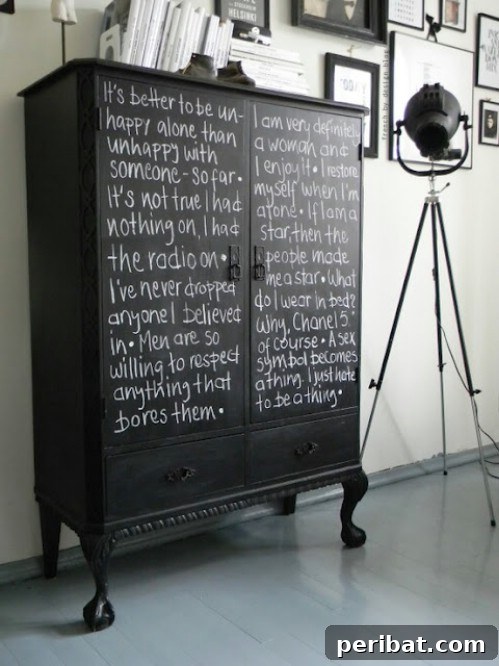 Paint a cabinet.
