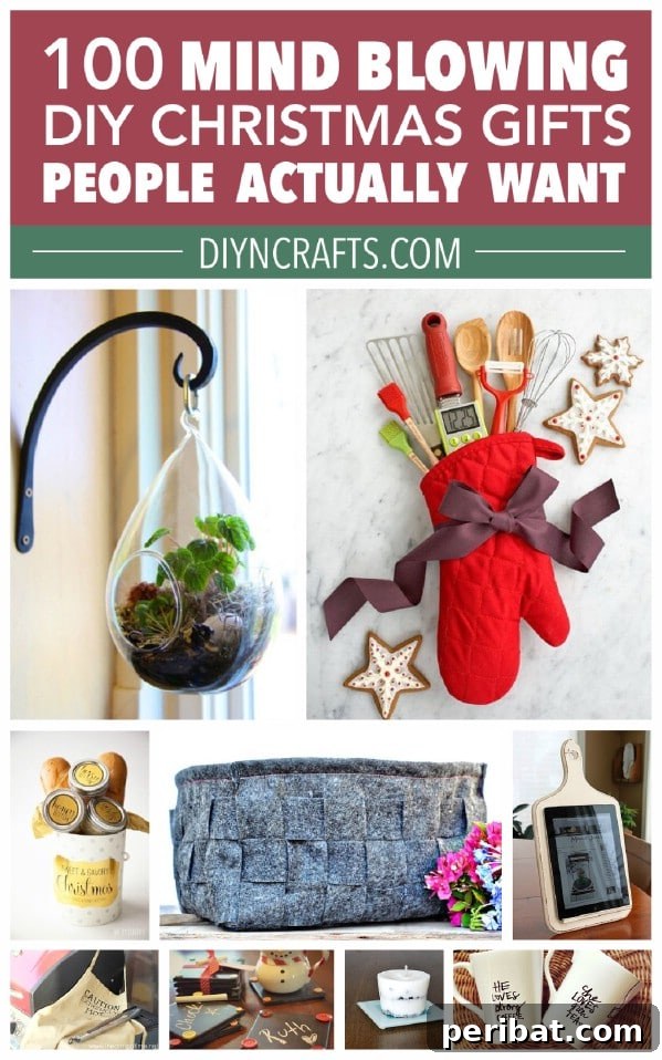100 Awesome DIY Christmas Gifts People Will Rave About 104 Pinterest collage photo