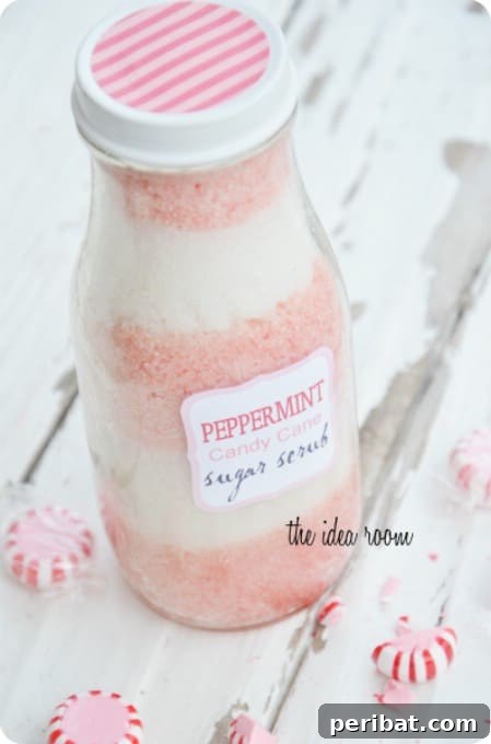 100 Awesome DIY Christmas Gifts People Will Rave About 61 Candy Cane Sugar Scrub
