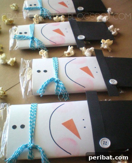 100 Awesome DIY Christmas Gifts People Will Rave About 64 Snowman Popcorn