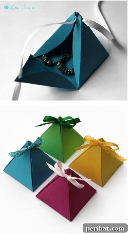 100 Awesome DIY Christmas Gifts People Will Rave About 79 Pyramid Gift Box