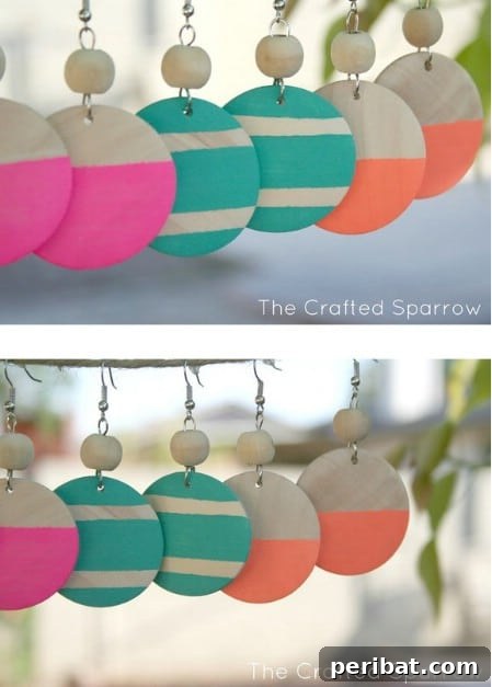 100 Awesome DIY Christmas Gifts People Will Rave About 80 Wooden Earrings