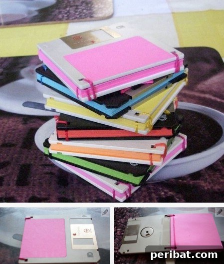 100 Awesome DIY Christmas Gifts People Will Rave About 84 Floppy Disk Notepad