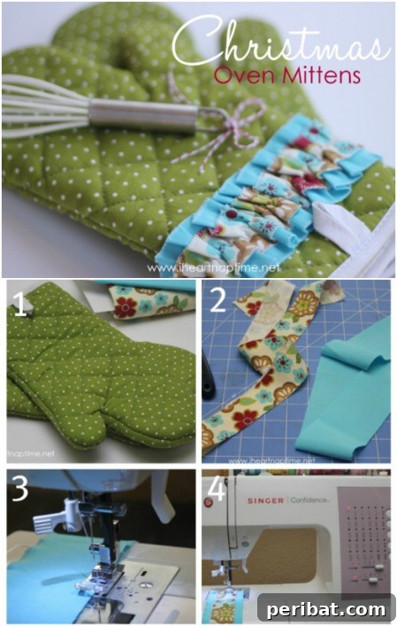 100 Awesome DIY Christmas Gifts People Will Rave About 10 Decorative Oven Gloves